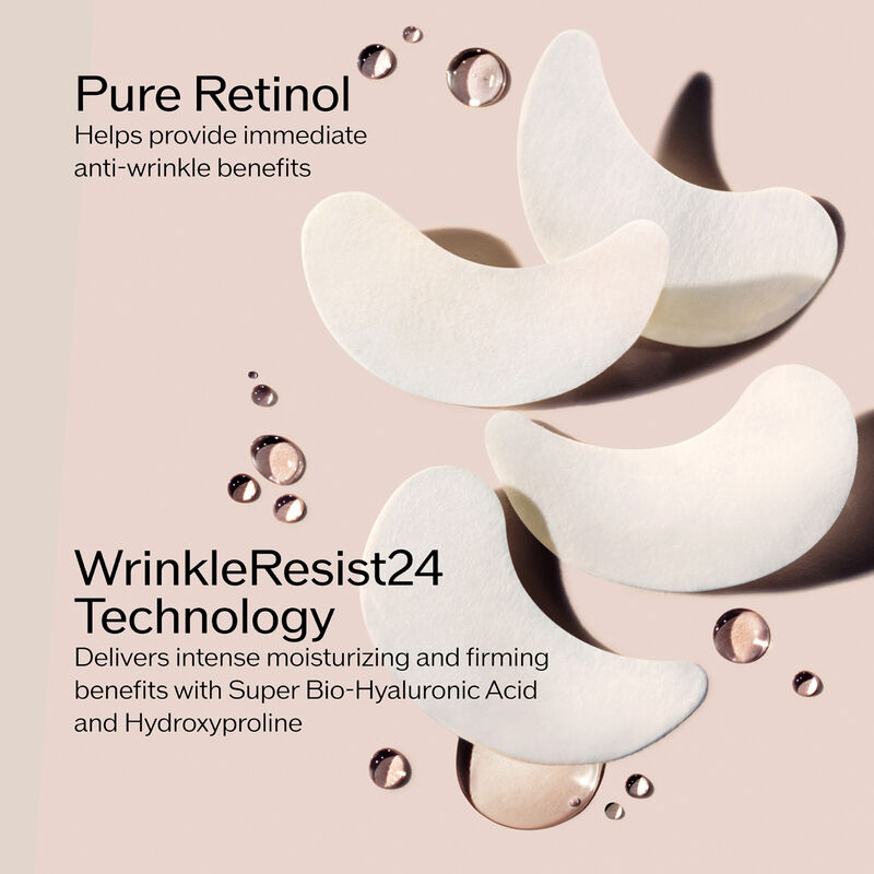 WrinkleResist24 Pure Retinol Express Smoothing Eye Mask,
